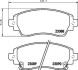 Колодки гальмівні дискові передние Toyota Corolla 1.4, 1.6, 2.0 (97-02) (NP1120) NISSHINBO