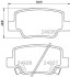 Колодки гальмівні дискові задні Toyota Verso 1.6, 1.8, 2.0, 2.2 (09-) (NP1127) NISSHINBO