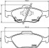 Колодки тормозные дисковые передние Toyota Yaris 1.0, 1.3, 1.4 (05-) (NP1129) NISSHINBO