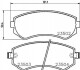 Колодки гальмівні дискові передні Nissan Almera 1.4, 1.6, 2.0 (95-00), Patrol 4.2 4.8 (00-) (NP2015) NISSHINBO