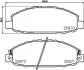 Колодки тормозные дисковые передние Nissan Caravan 2.4, 3.0 (01-) (NP2042) NISSHINBO