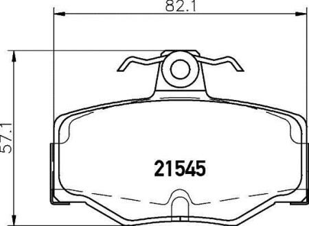 Колодки тормозные дисковые задние Nissan Almera 1.5, 2.2 (03-) NISSHINBO NP2050