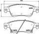 Колодки гальмівні дискові передние Infiniti FX37, FX50 3.7 (08-) (NP2056) NISSHINBO