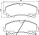 Колодки гальмівні дискові передні Nissan X-Trail III (T32) (13-)/Renault Koleos II (19-) (NP2060) NISSHINBO NP2060