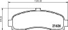 Колодки гальмівні дискові передние Nissan Micra II 1.0, 1.3, 1.5 (92-03) (NP2067) NISSHINBO