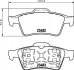 Колодки тормозные дисковые задние Renault Laguna II, Megane II 1.6, 1.8, 1.9, 2.0 (01-09) (NP2072) NISSHINBO