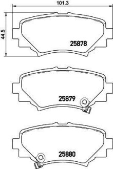 Гальмівні колодки MAZDA 3 "R "13-19 NISSHINBO NP5035