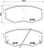 Гальмівні колодки HYUNDAI/KIA ix20 (JC); TUCSON (JM); SOUL II (PS) Front Axle