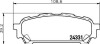 Колодки гальмівні дискові задні Subaru Forester, Impreza 2.0, 2.2, 2.5 (02-) (NP7009) NISSHINBO NP7009