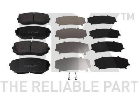 Гальмівні дискові колодки, комплект NK 223256 (фото 1)