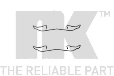 Монтажный комплект передних колодок NK 7925187 (фото 1)