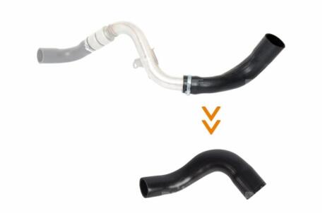 Фото 1 - патрубок інтеркулера NRF 166244 Патрубок інтеркулера NRF 166244 (фото 1)