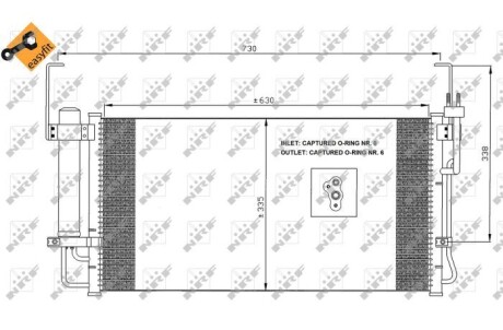 Конденсер кондіционера NRF 35429