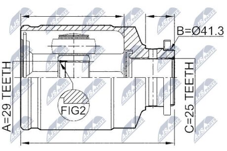 Шрус NTY NPWSB011 (фото 1)