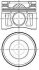 Поршень 90,4 (+0,5) FORD RANGER, TRANSIT 3.2D 09.07- 87-148107-85