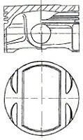 Поршень NURAL 87-307707-00 (фото 1)