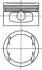 Поршень з кільцями OPEL 79.50 1.6I 16V С16XE/X16XE/X16XEL (вир-во NURAL) 87-307807-10