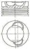 Поршень R.V.I. 135.0 MIDR 06.35.40N/3 (пр-во Nural) 87-335900-30