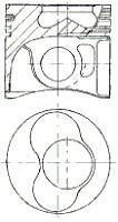 Поршень двигуна NURAL 87-501507-40