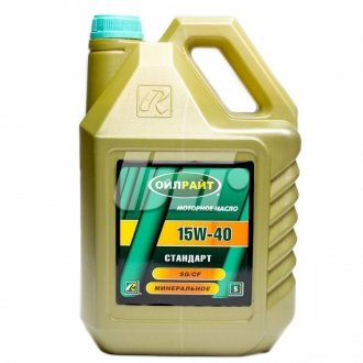 Олива моторна Стандарт 15W-40 SF/CC (Каністра 5л) OIL RIGHT 2372