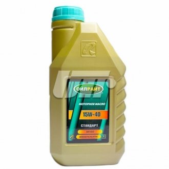 Олива моторна Стандарт 15W-40 SF/CC (Каністра 1л) OIL RIGHT 2374