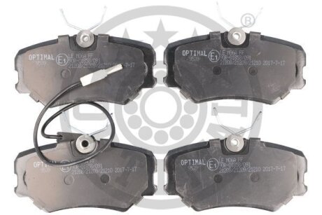 Фото 1 - гальмівні колодки дискові Optimal BP-09539 Гальмівні колодки дискові Optimal BP-09539 (фото 1)