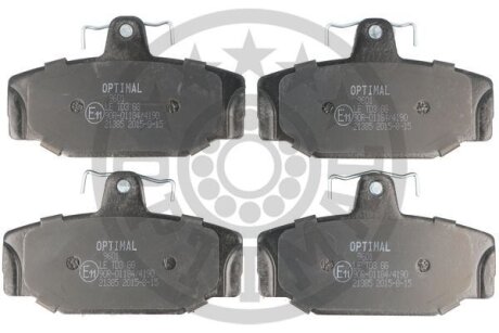 Фото 1 - гальмівні колодки дискові Optimal BP-09601 Гальмівні колодки дискові Optimal BP-09601 (фото 1)