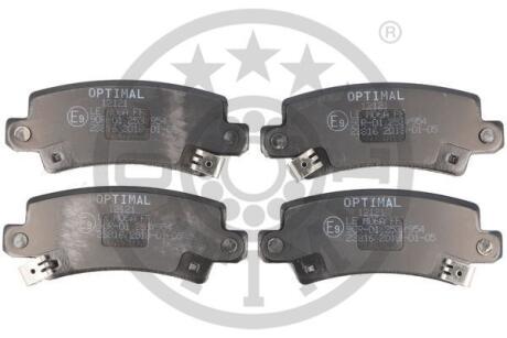 Гальмівні колодки дискові Optimal BP-12121 (фото 1)
