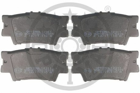 Гальмівні колодки дискові Optimal BP12311 (фото 1)