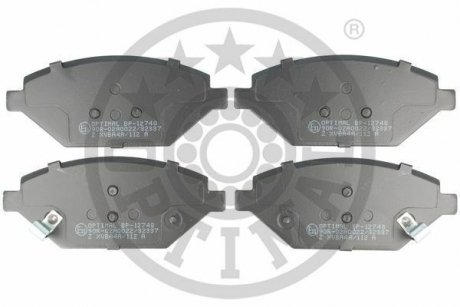 Гальмівні колодки дискові Optimal BP12478 (фото 1)