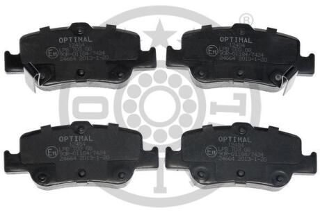 Гальмівні колодки дискові Optimal BP-12484 (фото 1)