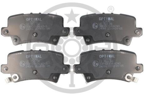 Гальмівні колодки дискові Optimal BP-12490 (фото 1)