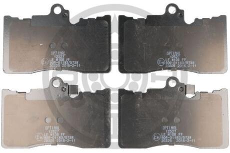 Гальмівні колодки дискові Optimal BP-12527 (фото 1)