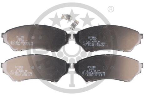 Гальмівні колодки дискові Optimal BP-84501 (фото 1)