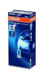 Лампа розжарювання W5W 12V 5W W2,1X9,5D Hyper OSRAM 2825HCBI (фото 1)