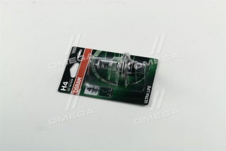 ЛАМПА H4 60/55W 12V P43T BLI ULTRALIFE OSRAM 64193ULT-01B (фото 1)
