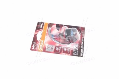 ЛАМПА H11 12V 55W PGJ19-2 BLI NIGHT BREAKER UNLIMITED NG OSRAM 64211NL-01B (фото 1)