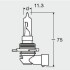 ЛАМПА HIR 65W 12V PX20D 10X10X1 OSRAM 9011 (фото 3)
