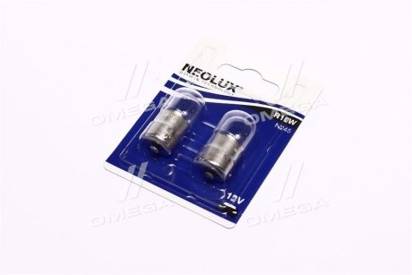 Лампа вспомогат. освещения R10W 12V 10W ВА15s(blister 2шт) (Neolux) OSRAM N245-02B