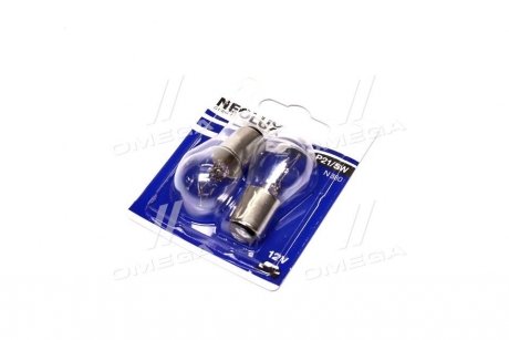 Лампа вспомогат. освещения P21/5W 12V 21/5W BAY15d (Blister 2шт) (Neolux) OSRAM N380-02B (фото 1)