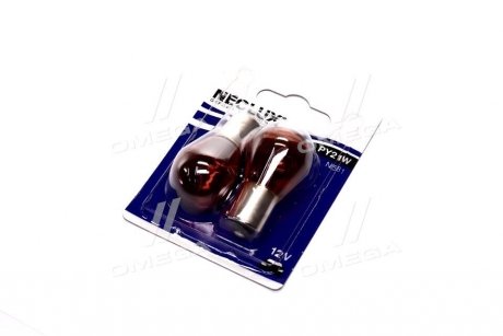 Лампа вспомогат. освещения РY21W 12V 21W ВАU15s (blister 2шт) (Neolux) OSRAM N581-02B (фото 1)