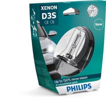 Лампа ксеноновая D3S X-tremeVision 42В, 35Вт, PK32d-5 4800К PHILIPS 42403XV2S1