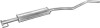 Резонатор (ое 5852014) OPEL VECTRA B 1.6, 1.7D (1995-2002) (вир-во Polmostrow) 17.54