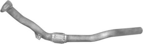Труба передня (ое 3B0253301H) VW PASSAT 2.0 (2000-05) POLMOSTROW 30.372 (фото 1)