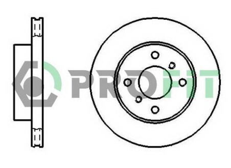 Диск гальмівний PROFIT 5010-0260