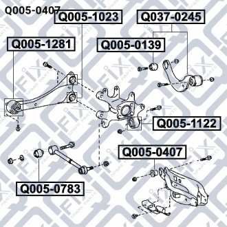 Сайлентблок Q-fix Q0050407