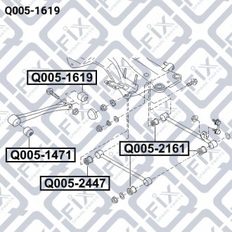 САЙЛЕНТБЛОК ЗАДНЕЙ ПРОДОЛЬНОЙ ТЯГИ Q-fix Q0051619