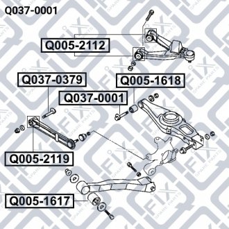 Болт з ексцентриком Q-fix Q037-0001