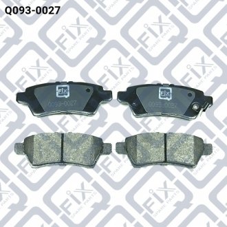 Фото 1 - колодки гальмівні задн. дискові Q-fix Q0930027 Колодки гальмівні задн. дискові Q-fix Q0930027 (фото 1)