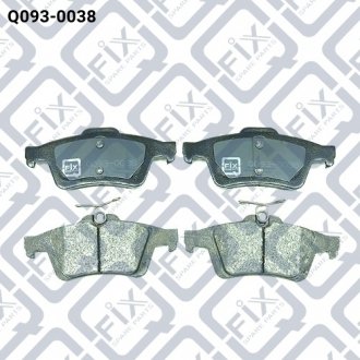 Фото 1 - колодки гальмівні задні дискові Q-fix Q093-0038 Колодки гальмівні задні дискові Q-fix Q093-0038 (фото 1)